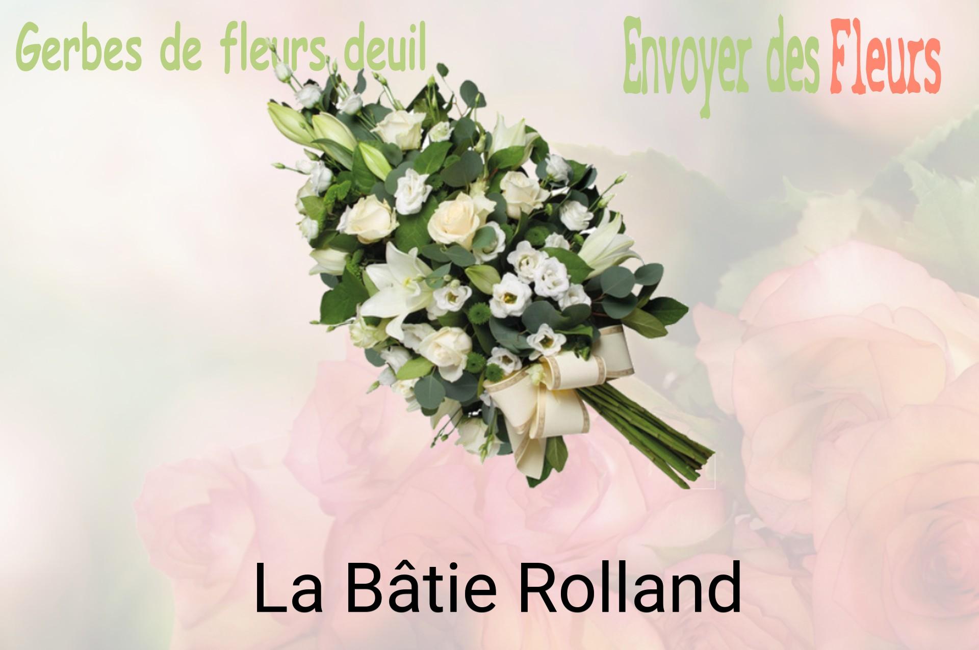 Gerbe de fleurs de deuil livrée à La Bâtie-Rolland